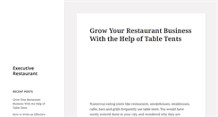 Desktop Screenshot of executiverestaurant.com